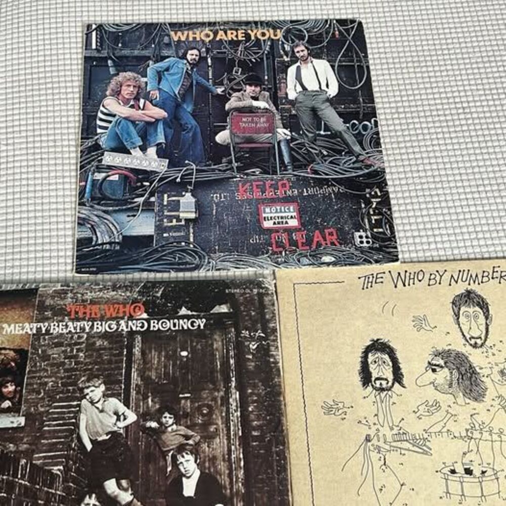 The Who Vinyl Record Lot Who Are You Meaty Beaty Big & Bouncy By Numbers LPs